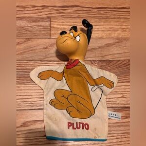 Vintage Disney Pluto Hand Puppet